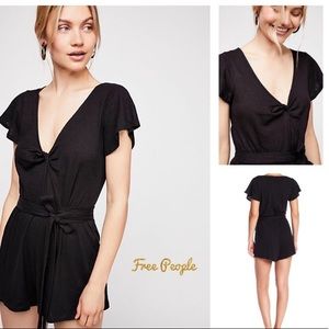 NWT Free People Black Romper size large